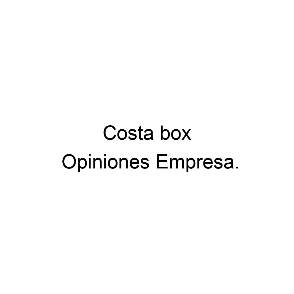 Opiniones Costa box, La Oliva 916307094