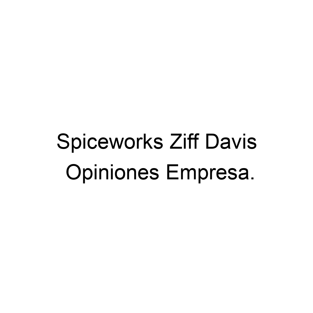 Opiniones Spiceworks Ziff Davis, 902100859